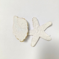 Patchs 3D à coudre en résine et strass pour sacs, chapeaux, robes - Motif étoile de mer bleu sarcelle de Noël