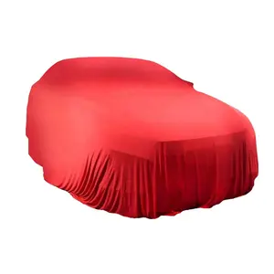 Custom Showroom Reveal Cover Dealer Handover / Car Launch Dust Proof Super Soft Satin Indoor Reveal Car Cover For Car Show