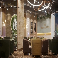 Ensemble de meubles de bar en métal et bois au design de boîte de nuit, avec bande lumineuse LED, accessoires de boîte de nuit avec éclairage