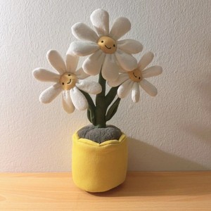 Collection JC Version Haute Plante Daisy pour Peluche <span class=keywords><strong>Bros</strong></span>, Ultra Douce, Toucher Soyeux, 34 cm, Anti-Stress avec Base Lestée - Product Image 3