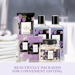 Set de Baño Herbal para Mujer con Aroma a Lavanda 100ml, Cesta de Regalo para el Día de San Valentín y el Día de la Madre - Product Image 4