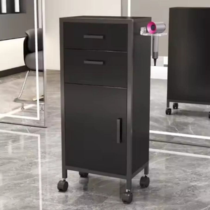 New style High Quality Modern Stainless Steel Mobile Hair Salon Styling Trolley Foldable Luxury <b>Tool</b> for Spa Hotel Home Care - Product Image 2