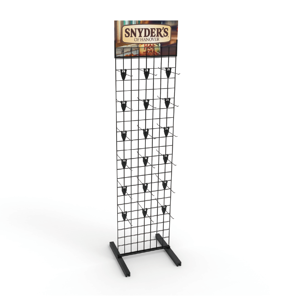 Customized Modern Double-Sided Metal Wire Mesh Storage Display Rack with Rotating Feature for Supermarkets & Exhibition Venues — view 3