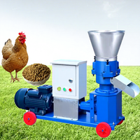 Machine à granulés multifonctionnelle pour l'alimentation animale domestique (poulets, moutons, lapins) – Granulés grands et petits – État neuf – Moteur inclus