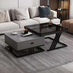 <span class=keywords><strong>Mesa</strong></span> de Centro de Piedra Sinterizada Nórdica Simple Moderna Multifuncional y Móvil, Económica, para Sala de Estar de Apartamentos Pequeños - Product Image 6