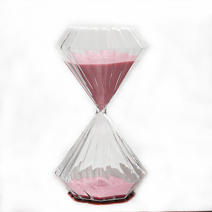 Bán Buôn Hiện Đại Trang Trí Nội Thất Tay Thổi Kim Cương Hình Dạng Sọc Đồng Hồ Cát Đồng Hồ Hẹn Giờ Cho Bàn Cho Nhà & Văn Phòng Trang Trí Nội Thất - Product Image 5