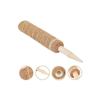 Poteaux de soutien pour plantes en coco coir, poteaux de jardin en PVC et bois avec fibres de coco pour la croissance des plantes