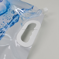 Pochettes souples personnalisées imprimées en héliogravure de 500 ml et 5 L avec bouchon pour jus, eau minérale, champagne, vodka, boissons - Pochettes souples de qualité alimentaire