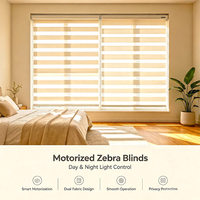 Persianas de cebra motorizadas personalizadas para ventanas Tela Día y Noche Persianas eléctricas automáticas Persianas de ventana con control remoto