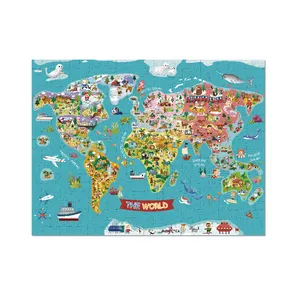 2024 Nieuwe Speelgoed De Kaart Van De Wereld Puzzels Voor Kinderen Ontwikkelen Meerdere Vaardigheden