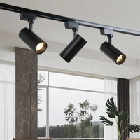 Projecteur LED sur rail commercial moderne de haute qualité, haute luminosité Ra80, spot COB 20W, boîtier en aluminium, angle réglable 2