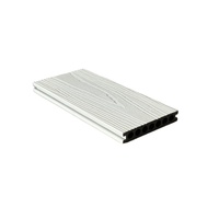Revêtement de sol WPC blanc pur écologique de qualité supérieure Design moderne étanche pour patio extérieur Garden Deck Park-Factory Direct