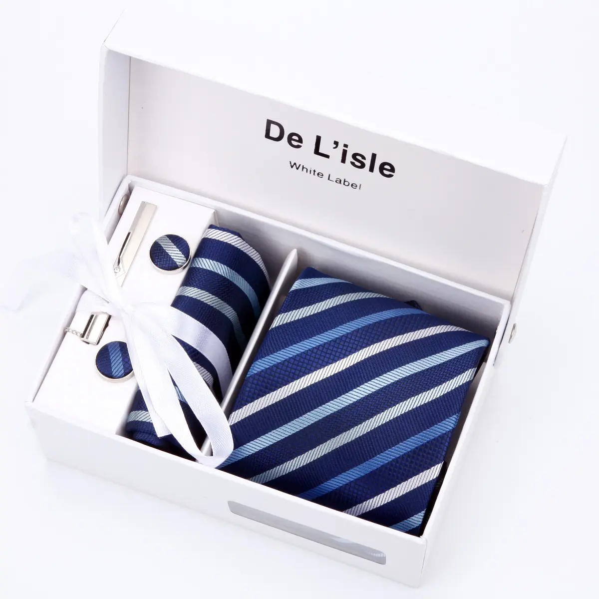 Gravata de tecido de microfibra e poliéster para negócios, gravata de tecido jacquard feito a mão com logotipo personalizado, 2024
