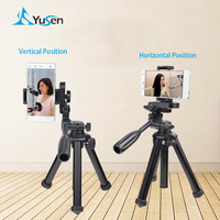 Tripod meja Mini Desktop untuk ponsel, Tripod kamera aksi video olahraga telepon seluler untuk ponsel