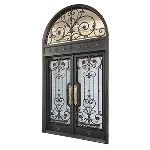 Porte d'Ingresso Principali in Ferro Battuto <span class=keywords><strong>su</strong></span> <span class=keywords><strong>Misura</strong></span> Basate <span class=keywords><strong>su</strong></span> Disegni, Porte d'Entrata per Case, Porta Esterna in Metallo - Product Image 3