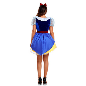 Disfraz de Blancanieves con tocado para mujer, disfraz de juego de rol para fiesta de Halloween para adultos - Product Image 4