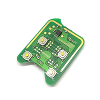 Coque de clé de voiture télécommandée 4 boutons, clé télécommande FO38R 315/433 MHz 4D63 80 bits, clé complète