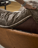 Fauteuil à bascule incurvé moderne et minimaliste pour salon, chaise de loisirs individuelle haut de gamme pour chambre à coucher, fauteuil d'appoint.