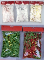 Papier de soie déchiqueté pour décoration de boîte-cadeau, panier, fête de Noël, fête de mariage, fête d'anniversaire, festival