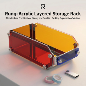 Organisateur de bureau modulaire en caoutchouc de silicone avec compartiments superposés autoportants en acier inoxydable 304 pour la maison et le bureau - Product Image 4