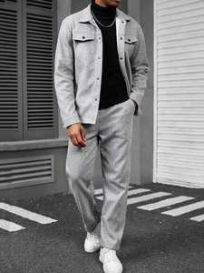 Sonbahar ve kış ceketinizin yeni erkek mont rahat spor iş ceket setleri - Product Image 5