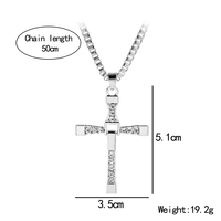 Offre spéciale collier Fast And The Furious Cross, collier de cadeaux pour femmes et hommes série film classique