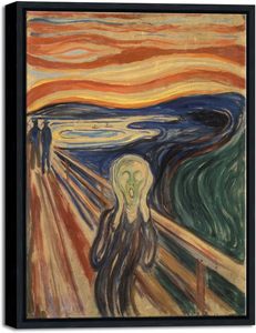 Reproduction sur toile <span class=keywords><strong>de</strong></span> la peinture à l'huile « Le Cri » d'Edvard <span class=keywords><strong>Munch</strong></span>, 100% peinte à la main, œuvre d'art murale, décoration, encadrée, faite à la main - Product Image 1