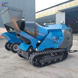 Minimezcladora de Concreto de Alto Rendimiento con Orugas de Goma para Trabajos de Construcción, <span class=keywords><strong>Autocargable</strong></span> y con Conducción en Pie - Product Image 5