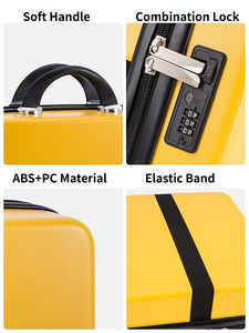 Estuche <span class=keywords><strong>de</strong></span> Maquillaje Rígido Impermeable <span class=keywords><strong>de</strong></span> 14 Pulgadas con Cierre <span class=keywords><strong>de</strong></span> Cremallera, Estuche <span class=keywords><strong>de</strong></span> Cosméticos Portátil <span class=keywords><strong>de</strong></span> Gran Capacidad para Viajes, Ideal para Regalo - Product Image 2