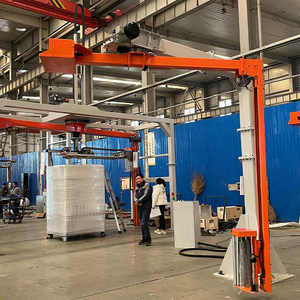 Automatic Rotary Arm Pallet Wrapping Machine Pallet Wrapping Machine with Rotary Arm Single Rotary Arm Pallet Wrapper - Product Image 5