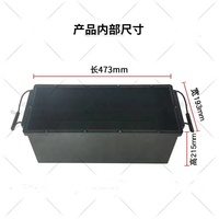 Baterai Lithium Ion energi penyimpanan tenaga surya 12.8V 200Ah kinerja tinggi LiFePO4 pengganti asam timbal
