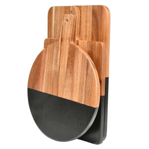 ชุดเขียงไม้3ชิ้นเนื้อแข็งดีไซน์ออร์แกนิก100% ธรรมชาติอย่างสวยงาม - Product Image 1