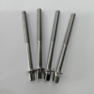 Varilla de Tensión para Tambor Niquelada con Tornillo y Juego de Terminales para Kit de Percusión, Piezas de Instrumentos Musicales, Pernos para Tambor - Product Image 1