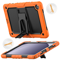 Étuis robustes antichoc pour tablette avec béquille et coque en silicone PC pour Samsung Galaxy Tab A11 8,7 pouces