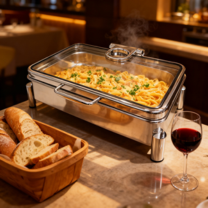 Moderno in acciaio inox tavolo Buffet stufa isolato cibo dal produttore per Hotel & <span class=keywords><strong>ristorante</strong></span> Hot Pot Buffet - Product Image 2