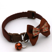 1PC Collier pour chat mignon réglable avec nœud papillon et clochette pour chats, lapins et chiots, accessoires pour animaux de compagnie