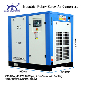 Máy nén khí công nghiệp khai thác biển y tế phun cát và sơn Máy nén khí VFD Máy nén khí trục vít quay 60hp 45Kw - Product Image 2