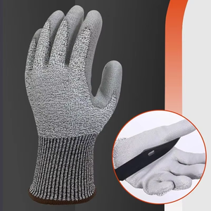Gants de sécurité pour ouvriers <span class=keywords><strong>d</strong></span>'usine HPPE résistants aux coupures, niveau 5 ANSI/<span class=keywords><strong>ISEA</strong></span>, couverture intégrale, enduits de polyuréthane, pour travaux de jardinage - Product Image 3
