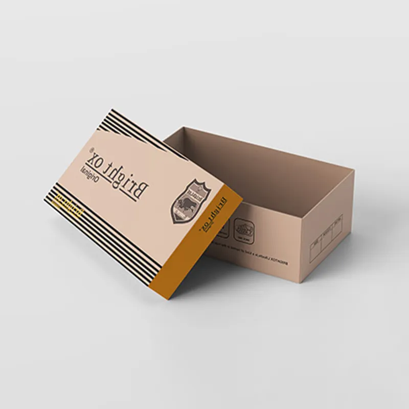 High-end high-quality brown kraft paper cardboard box with custom logo