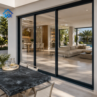 Verre double horizontal insonorisé certifié aux normes australiennes, intérieur minimaliste élégant, durable, de qualité supérieure, noir
