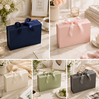 Boîtes de présentation de bijoux en carton rigide portables en gros avec revêtement UV pour emballage cadeau personnalisé - Fermeture magnétique écologique