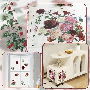 Pegatinas de <span class=keywords><strong>Flores</strong></span> Rojas UV-DTF de Alta Calidad, Pegatinas de Transferencia <span class=keywords><strong>para</strong></span> <span class=keywords><strong>Muebles</strong></span>, Aptas <span class=keywords><strong>para</strong></span> Manualidades y Scrapbooking - Product Image 4