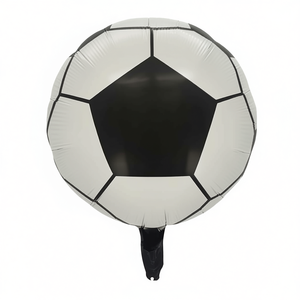 Party Love Foil Soccer Ball <b>Balloon</b> 45cm Metallic Party Decoration for Kids Birthday - Product Image 2