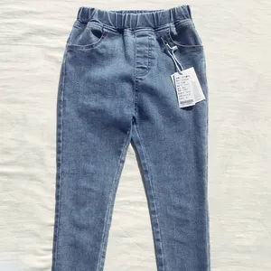 Джинсы для девочек, узкие брюки, рваные джинсы, детские брюки с вырезами, джинсы для маленьких подростков, высоких городских девочек