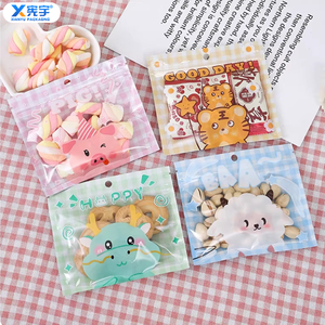 Bolsa de Plástico Laminado con Cierre, Personalizada con Logotipo de Dibujos Animados, Bolsa de Almacenamiento de Mylar Termosellada para Accesorios Decorativos, Dulces y Repostería - Product Image 3