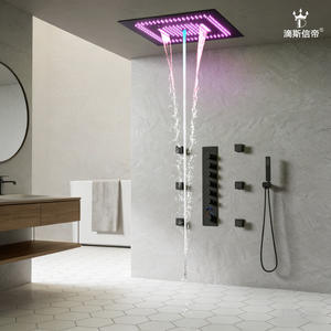 Grifo de Ducha Empotrado Minimalista para Uso Doméstico, Conjunto de Ducha Multifuncional Oculto con Agua Caliente y Fría, con Accesorios de Baño - Product Image 4