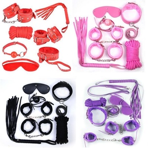 Jeu adulte Produits de Sexe 7 Pièces/ensemble Jeu de Rôle Fétiche Retenue BDSM Bondage Kit Boule Gag Menottes <span class=keywords><strong>Sex</strong></span> Toy pour Homme - Product Image 5