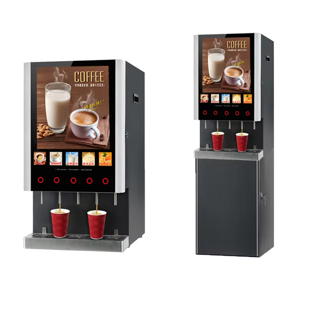 Professional Cappuccino Latte Coffee Machine Espresso Maker Instant Coffee Vending Machine