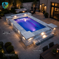 Piscine hors sol en fibre de verre pour enfants avec échelle et système de filtration pour projets de villas - Vente en gros
