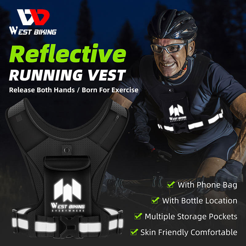 WEST BIKING Reflective Vest Safe and Comfortable Outdoor Gear